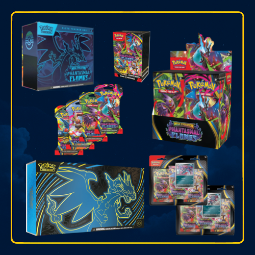 Pokémon Mega Evolution Phantasmal Flames Ultimate Collectors Bundle Pre-order (LIMIT 1 PER ORDER, PER HOUSEHOLD)