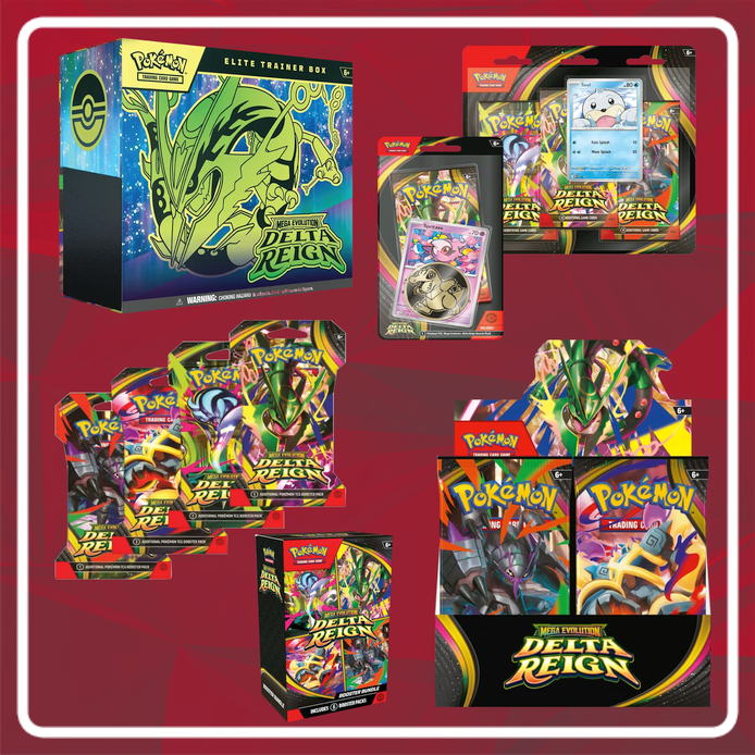 Pokémon Mega Evolution Delta Reign Ultimate Collectors Bundle PRE-ORDER (LIMIT 1 PER ORDER, PER HOUSEHOLD)