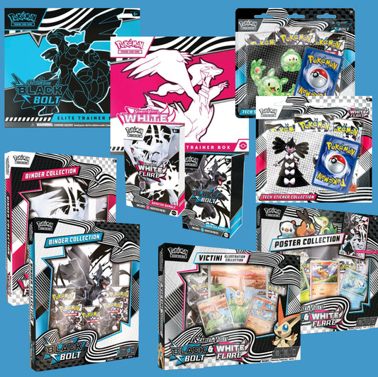 Pokémon Black Bolt & White Flare Ultimate Collectors Bundle (ENGLISH PRE-ORDER, LIMIT ONE PER-ORDER PER PERSON)