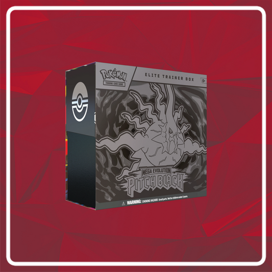 Pokémon Mega Evolution Pitch Black Elite Trainer Box PRE-ORDER (LIMIT 1 PER ORDER, PER HOUSEHOLD)