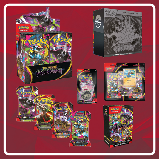 Pokémon Mega Evolution Pitch Black Ultimate Collectors Bundle PRE-ORDER (LIMIT 1 PER ORDER, PER HOUSEHOLD)