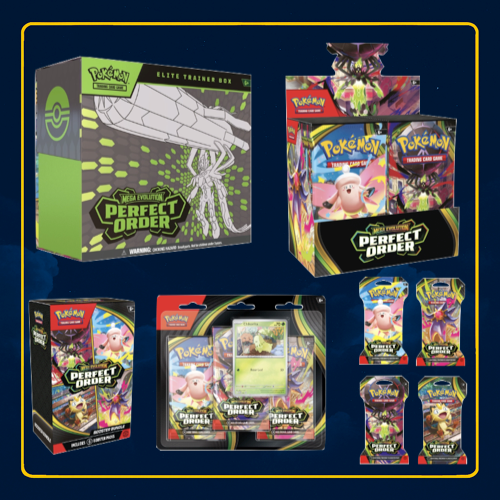 Pokémon Mega Evolution Perfect Order Ultimate Collectors Bundle PRE-ORDER (LIMIT 1 PER ORDER, PER HOUSEHOLD)